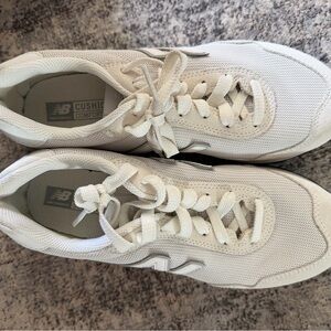 New Balance Cream Athletic Shoes